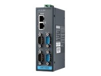 Advantech EKI-1524 - Serveur de périphérique - 4 ports - 100Mb LAN, RS-232, RS-422, RS-485, Modbus - Tension CC - montable mur/rail DIN