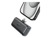 Anker Nano - Banque d'alimentation - 5000 mAh - 22.5 watt - 3 A - IQ 3.0 - 2 connecteurs de sortie (USB-C) - noir