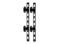 APC - Panneau d'agencement de câbles de rack - noir - 0U - pour P/N: AR3106SP, SMX1000C, SMX1500RM2UC, SMX1500RM2UCNC, SMX750C, SMX750CNC, SRT5KRMXLW-TW
