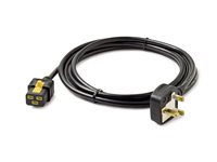APC - Câble d'alimentation - IEC 60320 C19 pour BS 1363A (M) - CA 240 V - 13 A - 3 m - verrouillé - noir - pour P/N: SMT2200I-AR, SMT2200R2I-AR, SMT3000I-AR, SMT3000R2I-AR, SMX3000HVTUS, SRT10RMXLIX806
