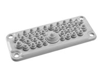 Schneider Spacial SF NSYAECPFLT35 - Membrane d'entrée de câble - type FL21 avec 37 entrées - gris, RAL 7035