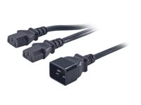 APC - Répartiteur d'alimentation - IEC 60320 C20 pour power IEC 60320 C13 - CA 208 V - 46 cm - noir - pour P/N: AP8714R, AP8714S, AP8716R, AP8716S, AP98892F, AP98894F, AP98896F, AP9899, SUVTR40KHS