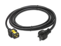 APC - Câble d'alimentation - IEC 60320 C19 pour AS/NZS 3112 (M) - CA 240 V - 15 A - 3 m - noir - Australie - pour P/N: SMT2200I-AR, SMT2200R2I-AR, SMT3000I-AR, SMT3000R2I-AR, SMX3000HVTUS, SRT10RMXLIX806