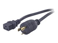 APC - Câble d'alimentation - IEC 60320 C19 pour NEMA L6-20 (M) - 3.7 m - noir - pour P/N: SMT3000I-AR, SMT3000R2I-AR, SRT10KXLTW, SRT3000XLTW, SRT6KXLTW, SRT8KXLJ