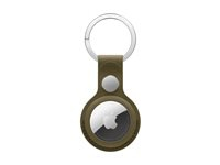 AIRTAG FINEWOVEN KEY RING DARK OLIVE-ZML