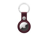 AIRTAG FINEWOVEN KEY RING BURGUNDY-ZML