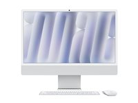 Apple iMac with 4.5K Retina display - Tout-en-un M4 - RAM 16 Go - SSD 256 Go - Apple M4 8-core - IEEE 802.11ax (Wi-Fi 6E), Bluetooth 5.3 - macOS Sequoia 15.0 - moniteur : LED 24" 4480 x 2520 (4.5K) - clavier : Français - argent