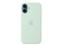 Apple - Achterklep voor mobiele telefoon - geschikt voor MagSafe - silicone - aquamarijn - voor iPhone 16 Plus