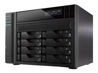 ASUSTOR AS-7008T - NAS server - 8 bays - SATA 6Gb/s / eSATA - RAID 0, 1, 5, 6, 10, JBOD - RAM 2 GB - Gigabit Ethernet - iSCSI support