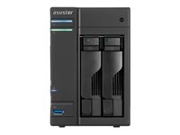 ASUSTOR AS-202TE - Serveur NAS - 2 Baies - SATA 6Gb/s - HDD - RAID 0, 1, JBOD - RAM 1 Go - Gigabit Ethernet - iSCSI support