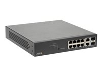 Axis T8508 PoE+ Network Switch - Switch - Beheerd - 8 x 10/100/1000 (PoE+) + 2 x combo Gigabit SFP (uplink) - desktop, rack-uitvoering - PoE+ (130 W) - voor AXIS A1610, C1410, D3110, M3067, P1385, P1455, W400; Camera Station S1216, S1232, S1296