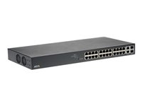 Axis T8524 PoE+ Network Switch - Switch - Managed - 24 x 10/100/1000 (PoE+) + 2 x combo Gigabit SFP (uplink) - desktop, rack-mountable - PoE+ (370 W) - for AXIS A1610, C1410, D3110, M3067, M3068, P1385, P1455, W400; Camera Station S1216, S1296