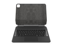 Belkin Pro - Clavier et étui (étui de protection) - avec socle magnétique - avec pavé tactile - rétroéclairé - sans fil - Bluetooth - AZERTY - Français