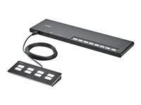 Belkin Modular Secure - Commutateur KVM - double tête - 8 x KVM port(s) - 1 utilisateur local - de bureau - Conformité TAA