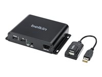 Belkin - KVM / audio-uitbreider - ontvanger - DisplayPort, HDMI - over glasvezel - USB - 6 poorten - maximaal 300 m - TAA Compliant