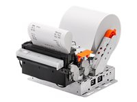 BIXOLON BK3-31 - Imprimante pour kiosque - Noir et blanc - thermique direct - Rouleau (8 cm) - 203 dpi - jusqu'à 250 mm/sec - USB 2.0, série, LAN - outil de coupe - capteur de détection de papier, détecteur de capot ouvert, capteur presque fin de papier, détecteur de marque noire