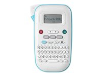 Brother P-Touch PT-N10 - Labelmaker - B/W - direct thermal - 12 mm width - 180 dpi - up to 9 mm/sec - cutter - print preview, 2 line printing, vertical print - white, blue