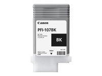 Canon PFI-107 BK - 130 ml - fotozwart - origineel - inkttank - voor imagePROGRAF iPF670, iPF680, iPF685, iPF770, iPF780, iPF785