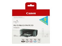 Canon PGI-72 PBK/GY/PM/PC/CO Multipack - 5 - grijs, fotozwart, fotocyaan, fotomagenta, chroomoptimalisatie - origineel - inkttank - voor PIXMA PRO-10, PRO-10S; PIXUS PRO-10