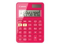 Canon LS-100KB - Bureaurekenmachine - 10 cijfers - zonnepaneel, batterij - roze