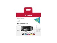 Canon PGI-72 MBK/C/M/Y/R Multipack - 5 - geel, cyaan, magenta, rood, matzwart - origineel - inkttank - voor PIXMA PRO-10, PRO-10S; PIXUS PRO-10