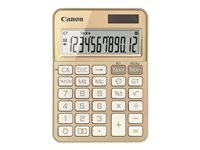Canon KS-125KB - Desktop calculator - 12 digits - solar panel, battery - gold