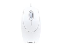 CHERRY WheelMouse - Souris - droitiers et gauchers - optique - 3 boutons - filaire - PS/2, USB - blanc/gris