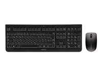 CHERRY DW 3000 - Toetsenbord en muis set - draadloos - 2.4 GHz - Spaans - toetsschakelaar: CHERRY LPK - zwart