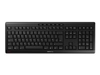 CHERRY STREAM CLAVIER SANS FIL - Clavier - sans fil - 2.4 GHz - QWERTY - R.-U. - commutateur : CHERRY SX - noir