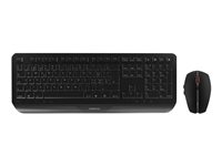 CHERRY GENTIX DESKTOP - Keyboard and mouse set - wireless - 2.4 GHz - Czech/Slovak - key switch: CHERRY LPK - black