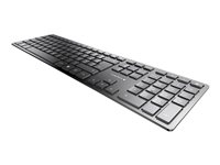 CHERRY KW 9100 SLIM - Clavier - sans fil - 2.4 GHz, Bluetooth 4.0 - Français - commutateur : CHERRY SX - noir, argent
