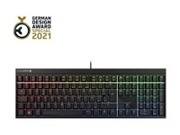CHERRY MX 2.0S - Clavier - backlit - USB - AZERTY - Français - commutateur : CHERRY MX Red - noir