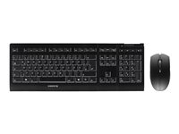 CHERRY B.UNLIMITED 3.0 - Ensemble clavier et souris - sans fil - 2.4 GHz - Espagnol - commutateur : CHERRY SX - noir