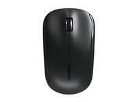CHERRY MW 2200 - Muis - ergonomisch - rechts- en linkshandig - optisch - 3 knoppen - draadloos - 2.4 GHz - USB draadloze ontvanger - zwart