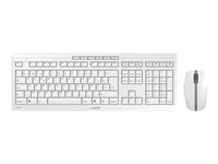 CHERRY STREAM DESKTOP RECHARGE - Ensemble clavier et souris - sans fil - 2.4 GHz - Belge - commutateur : CHERRY SX - gris pâle