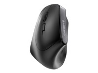 CHERRY MW 4500 LEFT - Mouse - ergonomic - left-handed - optical - 6 buttons - wireless - USB wireless receiver - black