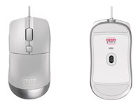 CHERRY Xtrfy M50 - Souris - ergonomique - optique - 5 boutons - filaire - USB - blanc