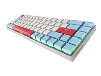 CHERRY MX MX-LP 2.1 - Clavier - compact - backlit - sans fil - 2.4 GHz, Bluetooth 5.2, USB - QWERTY - US - commutateur : CHERRY MX Low Profile RGB Speed - blanc