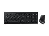 CHERRY STREAM DESKTOP COMFORT - Ensemble clavier et souris - 100% - full size - sans fil - 2.4 GHz - AZERTY - Français - commutateur : CHERRY SX - gris noir