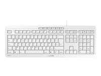 CHERRY STREAM KEYBOARD - Keyboard - USB - Belgium - key switch: CHERRY SX - grey white