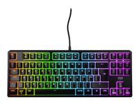 CHERRY XTRFY K4V2 - Clavier - mécanique, gaming, RGB - 80% - TKL - backlit - USB - QWERTY - R.-U. - commutateur : CHERRY MX2A Red - noir