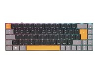 CHERRY MX LP 2.1 - Clavier - compact - backlit - sans fil - 2.4 GHz, Bluetooth 5.2, cordé - QWERTY - R.-U. - commutateur : CHERRY MX profil bas - noir