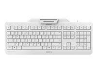 CHERRY KC 1000 SC - Clavier - USB - É.-U./Europe - commutateur : CHERRY LPK - gris pâle