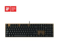 CHERRY KC 200 MX - Clavier - USB - QWERTY - R.-U. - commutateur : CHERRY MX2A Silent Red - noir - emballage sans plastique