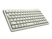 CHERRY Compact-Keyboard G84-4100 - Clavier - PS/2, USB - Italien - gris clair