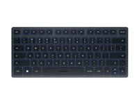 CHERRY KW 7100 MINI BT - Toetsenbord - draadloos - Bluetooth 5.1 - QWERTY - Europa - toetsschakelaar: CHERRY SX - leiblauw