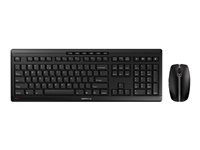 CHERRY STREAM DESKTOP RECHARGE - Ensemble clavier et souris - sans fil - 2.4 GHz - QWERTY - US avec le symbole de l'euro - commutateur : CHERRY SX - noir