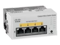 Cisco Catalyst Micro Switches CMICR-4PC - Commutateur - 4 x 10/100/1000 (4 PoE+) + 1 x Gigabit SFP (liaison montante) + 1 - fixation murale