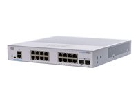 Cisco Business 350 Series CBS350-16T-E-2G - Commutateur - C3 - Géré - 16 x 10/100/1000 + 2 x Gigabit SFP - Montable sur rack