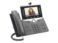 Cisco IP Phone 8865 - Visiophone IP - avec appareil photo numérique, Interface Bluetooth - IEEE 802.11a/b/g/n/ac (Wi-Fi) - SIP, SDP - 5 lignes - Charbon